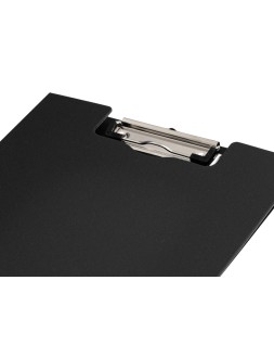 Carpeta q-connect miniclip superior din a4 plastico 50% reciclado negro grosor 2,1 mm
