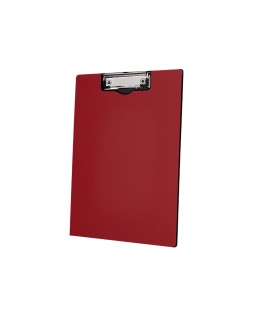 Carpeta q-connect miniclip superior din a4 plastico 50% reciclado rojo grosor 2,1 mm