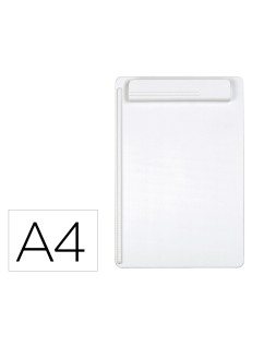 Portanotas maul go din a4 plastico reciclado con pinza color blanco