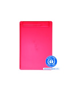 Portanotas maul go din a4 plastico reciclado con pinza color rojo