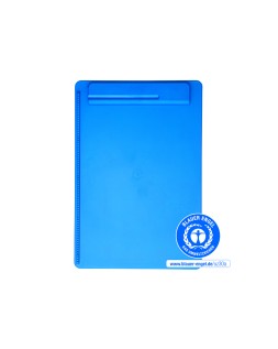 Portanotas maul go din a4 plastico reciclado con pinza color azul