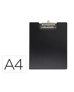 Portanotas maul flexx din a4 polipropileno con pinza color negro