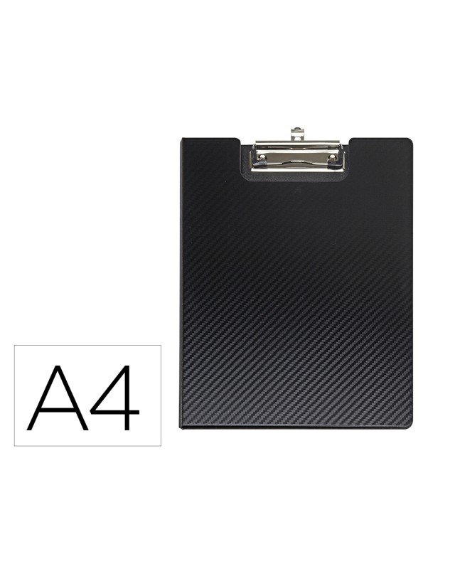 Portanotas maul flexx din a4 polipropileno con pinza color negro