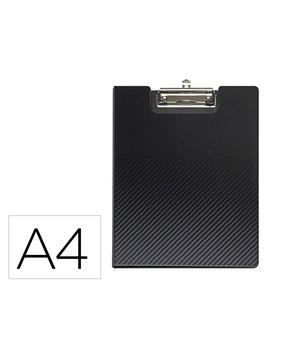 Portanotas maul flexx din a4 polipropileno con pinza color negro