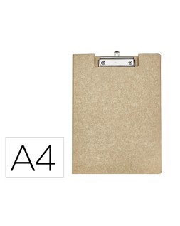 Portanotas maul balance din a4 carton reforzado 3 mm con pinza color kraft