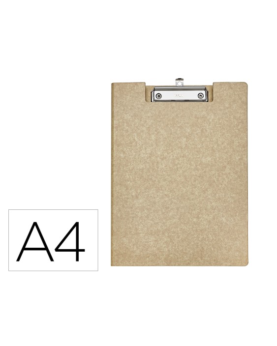 Portanotas maul balance din a4 carton reforzado 3 mm con pinza color kraft