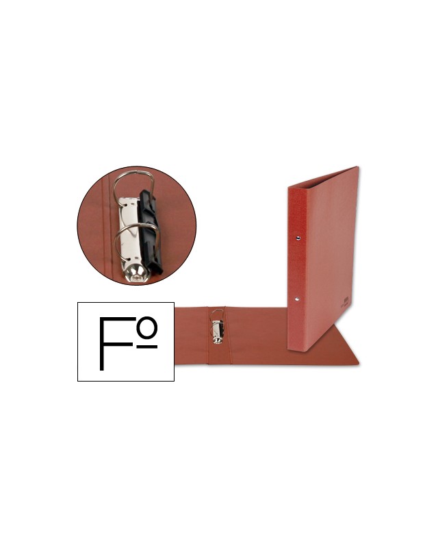 Carpeta de 2 anillas 25mm mixtas liderpapel folio carton cuero