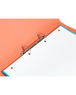 Carpeta de 2 anillas 25mm redondas liderpapel folio carton cuero