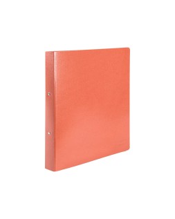 Carpeta de 2 anillas 25mm redondas liderpapel folio carton cuero