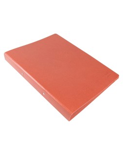 Carpeta de 2 anillas 25mm redondas liderpapel folio carton cuero
