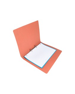 Carpeta de 2 anillas 25mm redondas liderpapel folio carton cuero