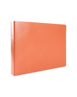 Carpeta de 2 anillas 40mm redondas liderpapel cuarto apaisado carton cuero