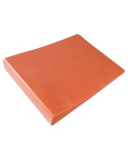 Carpeta de 2 anillas 40mm redondas liderpapel cuarto apaisado carton cuero