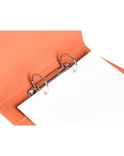 Carpeta de 2 anillas 40mm redondas liderpapel cuarto apaisado carton cuero