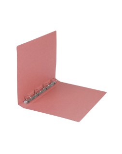 Carpeta de 4 anillas 40mm redondas liderpapel folio carton cuero
