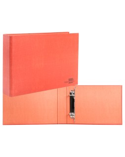 Carpeta de 2 anillas 25mm mixtas liderpapel cuarto apaisado carton cuero forrado compresor plastico