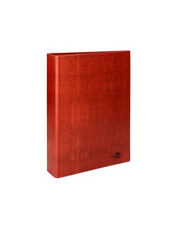Carpeta de 2 anillas 40mm mixtas liderpapel folio carton cuero forrado compresor plastico