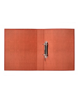 Carpeta de 2 anillas 40mm mixtas liderpapel folio carton cuero forrado compresor plastico