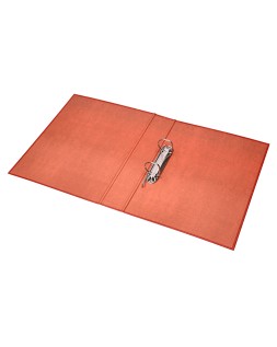Carpeta de 2 anillas 40mm mixtas liderpapel folio carton cuero forrado compresor plastico