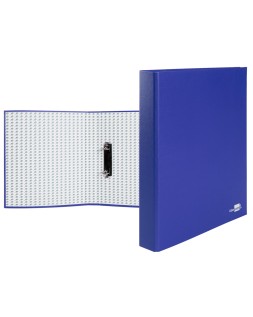 Carpeta de 2 anillas 25mm mixtas liderpapel folio carton forrado paper coat compresor plastico azul