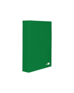 Carpeta de 4 anillas 25mm mixtas liderpapel folio cartonforrado paper coat verde
