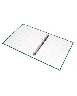 Carpeta de 4 anillas 25mm mixtas liderpapel folio cartonforrado paper coat verde