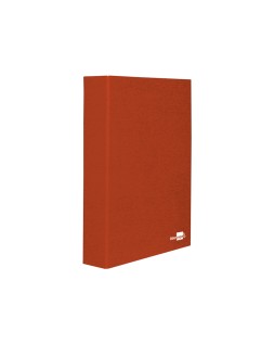 Carpeta de 4 anillas 25mm mixtas liderpapel folio carton forrado paper coat color rojo