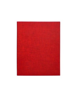 Carpeta de 4 anillas 25mm mixtas liderpapel folio carton forrado paper coat color rojo
