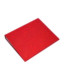 Carpeta de 4 anillas 25mm mixtas liderpapel folio carton forrado paper coat color rojo
