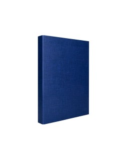 Carpeta de 4 anillas 25mm mixtas liderpapel folio carton forrado paper coat azul