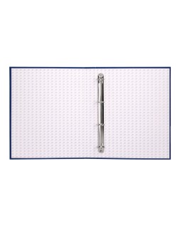 Carpeta de 4 anillas 25mm mixtas liderpapel folio carton forrado paper coat azul