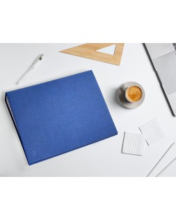 Carpeta de 4 anillas 25mm mixtas liderpapel folio carton forrado paper coat azul