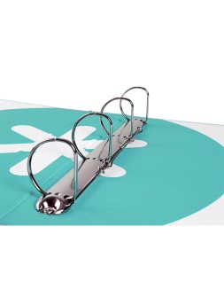 Carpeta 4 anillas 40 mm mixtas antartik a4 forrada color menta