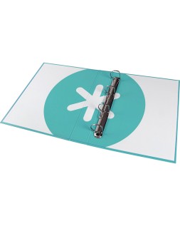 Carpeta 4 anillas 40 mm mixtas antartik a4 forrada color menta