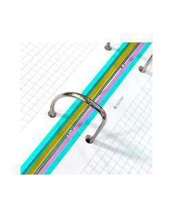 Carpeta 4 anillas de 35 mm carchivo din a4 polipropileno con recambio soft foam style