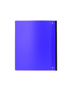 Carpeta liderpapel 4 anillas redondas 25 mm polipropileno din a4 ultra compacta con lomo extensible 4 cm azul
