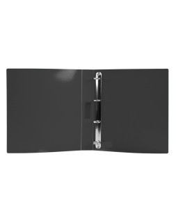 Carpeta liderpapel 4 anillas 25 mm mixtas polipropileno din a4 negro opaco