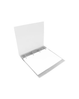 Carpeta liderpapel 4 anillas 25 mm mixtas polipropileno din a4 transparente
