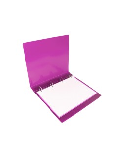 Carpeta liderpapel 4 anillas 25 mm mixtas polipropileno din a4 lavanda opaco