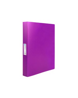 Carpeta liderpapel 4 anillas 25 mm mixtas polipropileno din a4 lavanda opaco