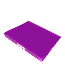 Carpeta liderpapel 4 anillas 25 mm mixtas polipropileno din a4 lavanda opaco