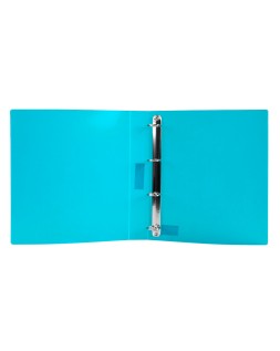 Carpeta liderpapel 4 anillas 25 mm mixtas polipropileno din a4 celeste opaco