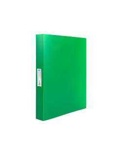 Carpeta liderpapel 4 anillas 25 mm mixtas polipropileno din a4 verde manzana opaco