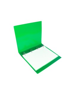 Carpeta liderpapel 4 anillas 25 mm mixtas polipropileno din a4 verde manzana opaco
