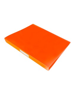 Carpeta liderpapel 4 anillas 25 mm mixtas 43431 polipropileno din a4 naranja serie frosty