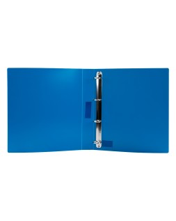 Carpeta liderpapel 4 anillas 25 mm mixtas 43432 polipropileno din a4 azul translucido