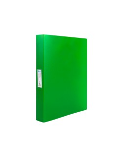 Carpeta liderpapel 4 anillas 25 mm mixtas 43433 polipropileno din a4 verde translucido