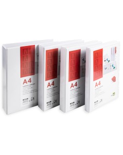 Carpeta canguro 2 anillas mixtas 16mm liderpapel a4 plastico color blanco