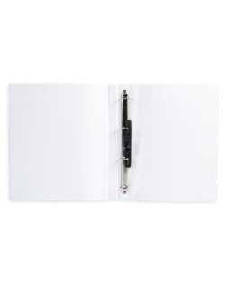 Carpeta canguro 4 anillas mixtas 16mm liderpapel a4 plastico color blanco