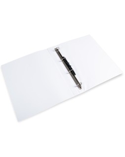 Carpeta canguro 4 anillas mixtas 16mm liderpapel a4 plastico color blanco